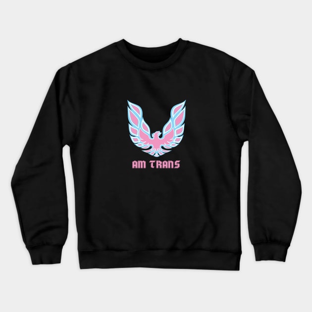 Am Trans Firebird Crewneck Sweatshirt by Michaela Vuolo Nieves